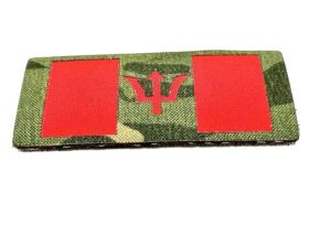 Flag of the Republic of Barbados, 2/3.5 Inches,