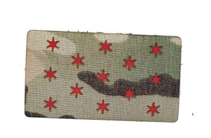 Flag of George Washington (or Standard), 2/3.5 Inches.