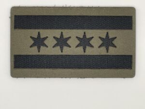 Flag of the City of Chicago, 2/3.5 Inches.